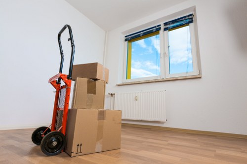 Customer receiving assistance for furniture pick-up