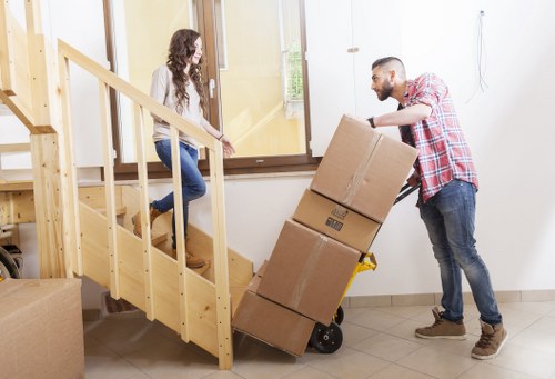 Loading items for storage with van support